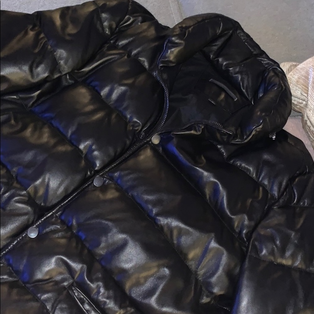 Black leather